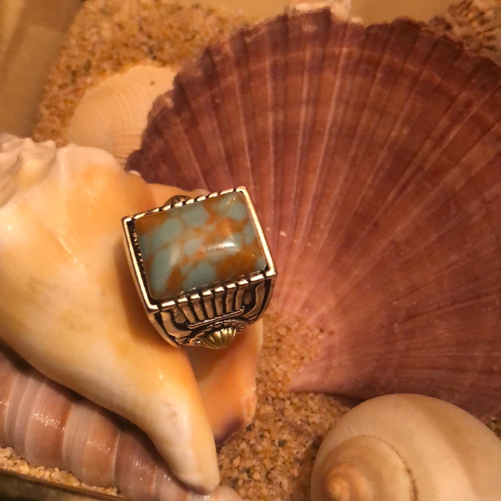 Wholesale Handmade Turquoise Silver Ring Women Men